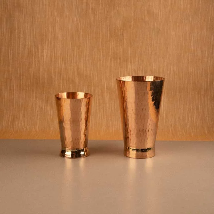 Pack of 2 Copper Glass