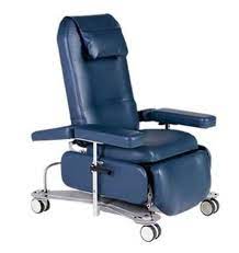 Black Leather Dialysis Chair