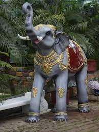 Colored Elephant Statue