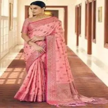 Banarasi Silk Silk Weaving Zari Work Saree