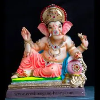 White Ganesh Statue 