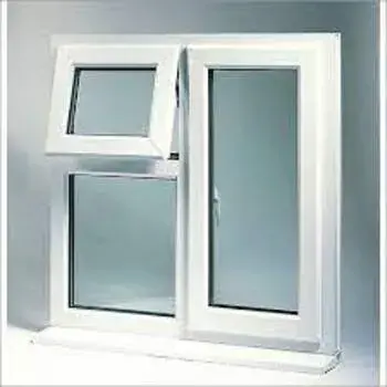 White Plain UPVC Placement Window, Glass Thickness: 5-10 mm