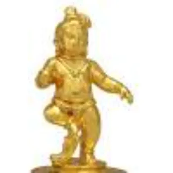 Krishna Gold Plated Statue