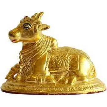 Cow Gold Plated Statue