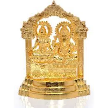 Kuber Laxmi Gold Plated Statue 