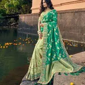 Cotton Designer Border Saree.