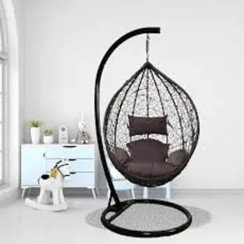 Iron Modern Two Seater Hanging Swing Chair