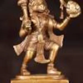 Golden Hanuman Statue 