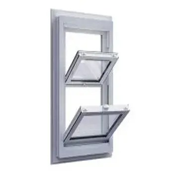 Outside As Well As Inside White UPVC Hung Windows