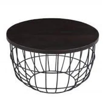  Round Iron Coffee Table