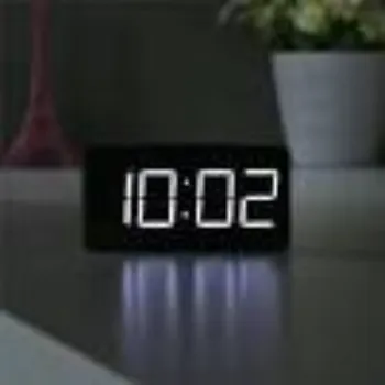 Black LED Clock 