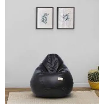 plain  Leather Bean Bag