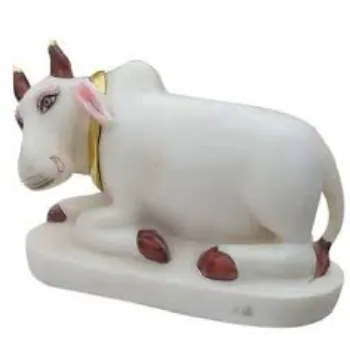 Marble Cow Statue 