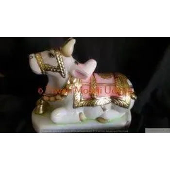 Marble Cow Statue 