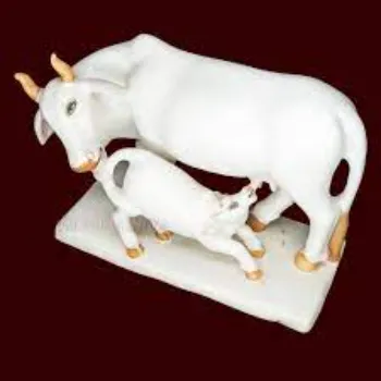 Marble Cow Statue