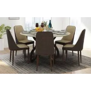 Furnished Marble Dining Table