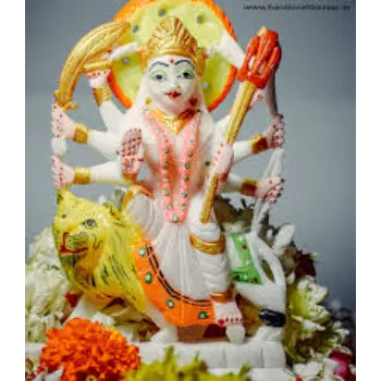 Marble Durga Statue 