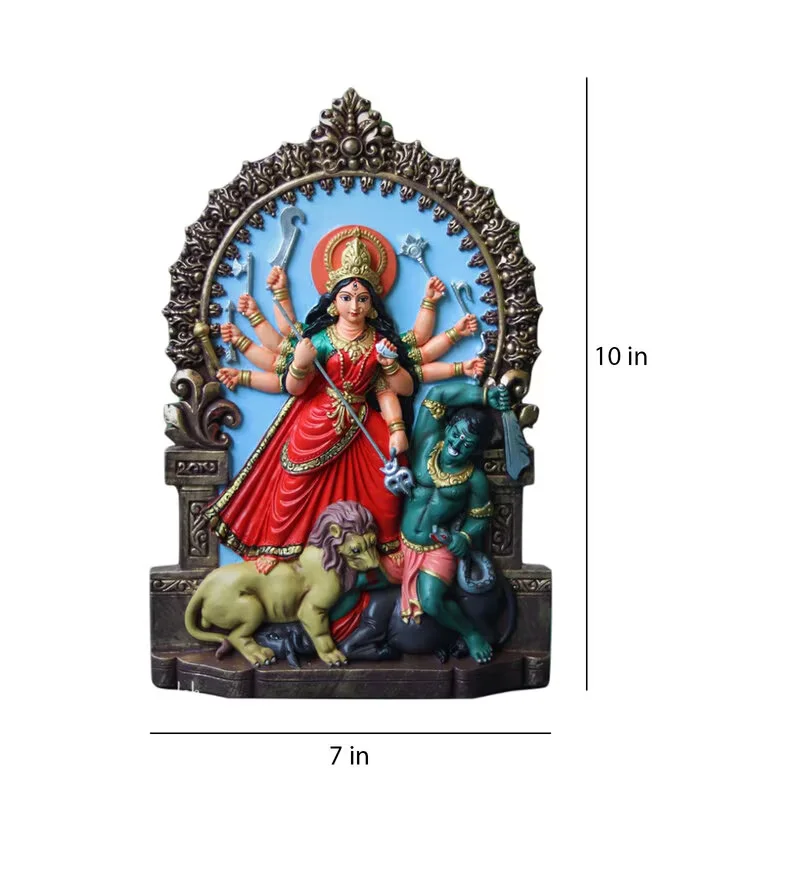 Marble  Durga  Statue 