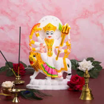 Marble Durga Statue 