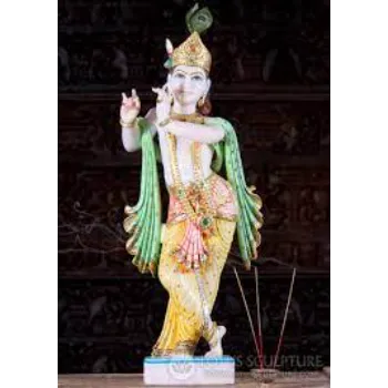 Marble Krishna Statue 