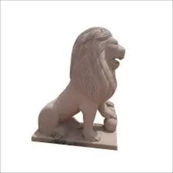 Marble Lion Statue 