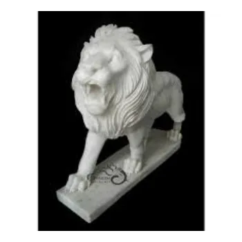 Marble Lion Statue 