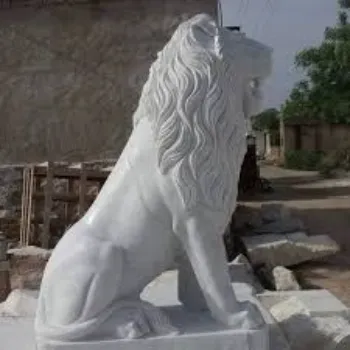 Marble Lion Statue 