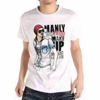  Cotton Mens Printed T Shirt