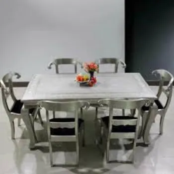 Blue Boy  Metal Dining Table