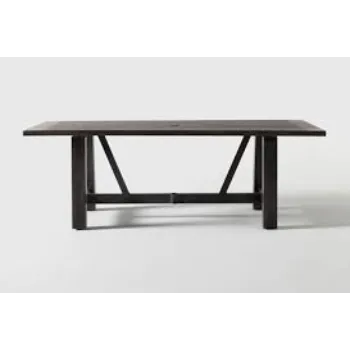 Furnished Metal Dining Table