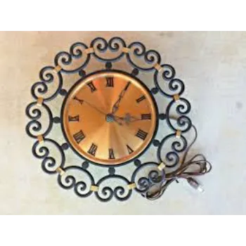 Carve Metal Wall Clock 