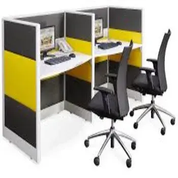 Black And Yellow Modular Workstation