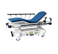 Blue-White Patient Stretcher