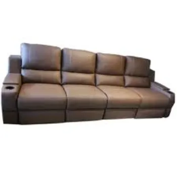 plain  Recliner Leather Sofa
