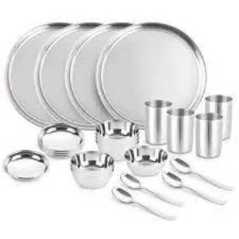 Attractive Designs Stainless Steel Dinner Set