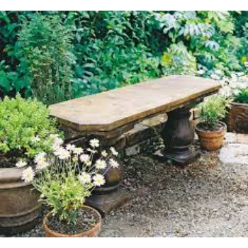  Stone Garden Bench