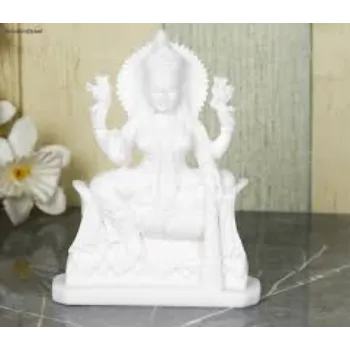Laxmi White Marble Statue