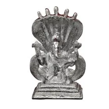 Ganesh White Metal statue 