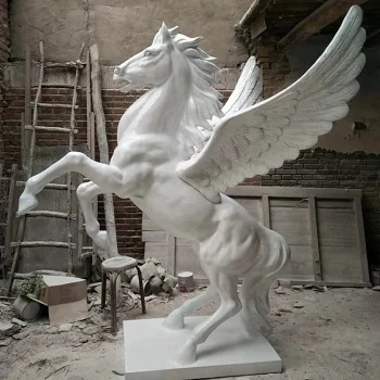 White marble wing horse