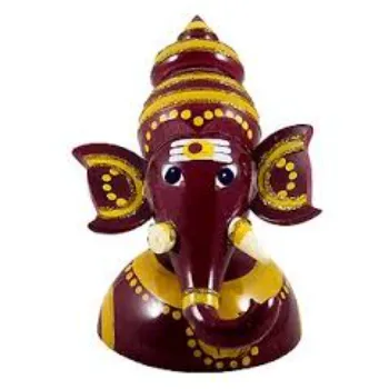 Ganesh Wood Sculpture 