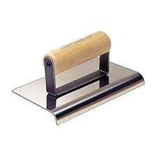 Wooden Stainless Steel concrete hand edger