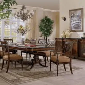 Furnished Wooden Dining Table