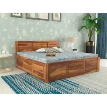 Blue Boy  Wooden Double Bed