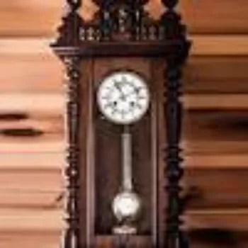 Brown Wooden Clock 