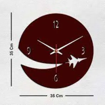 Historical Wooden Wall Clock 
