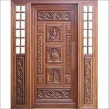 Exterior Teak Wood Double Door, For Home