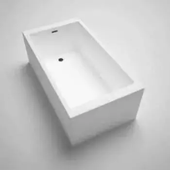 Stainless Steel Acrylic Bath Tub, for Commercial, Color : White