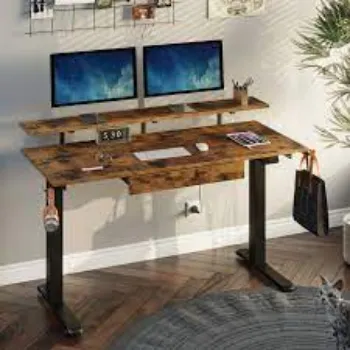 Polished Adjustable Height Workstation
