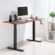 Brown Adjustable Height Workstations 