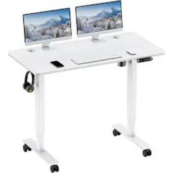 White Adjustable Height Workstations